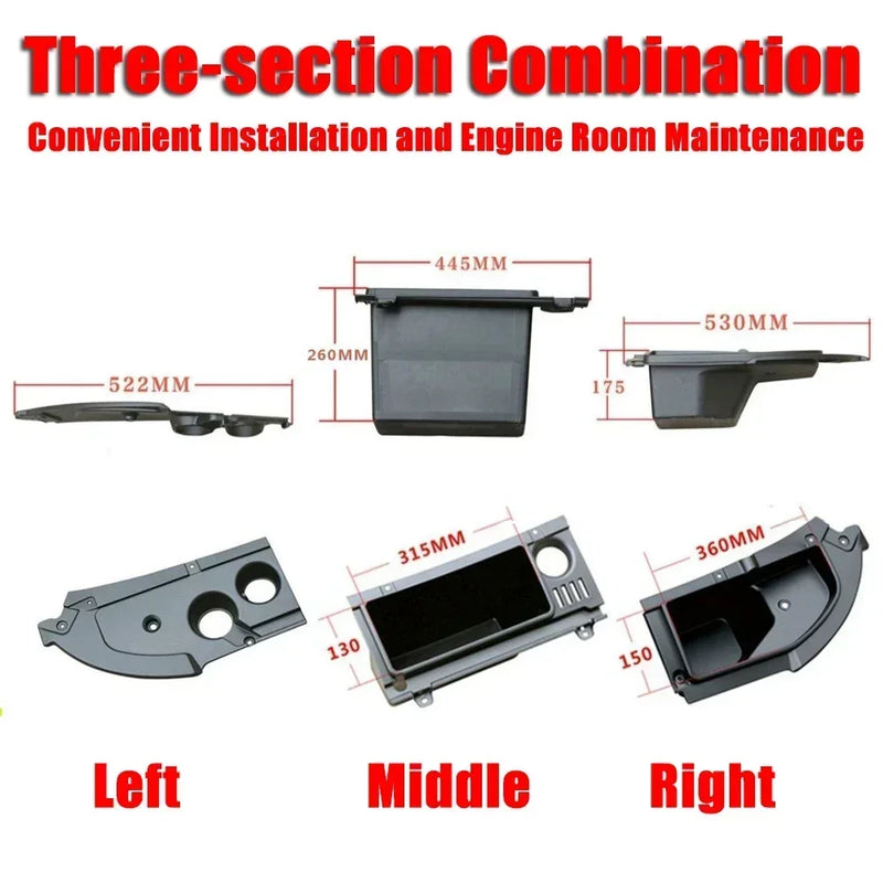 Caixas Box organizadoras para motor BYD Dolphin