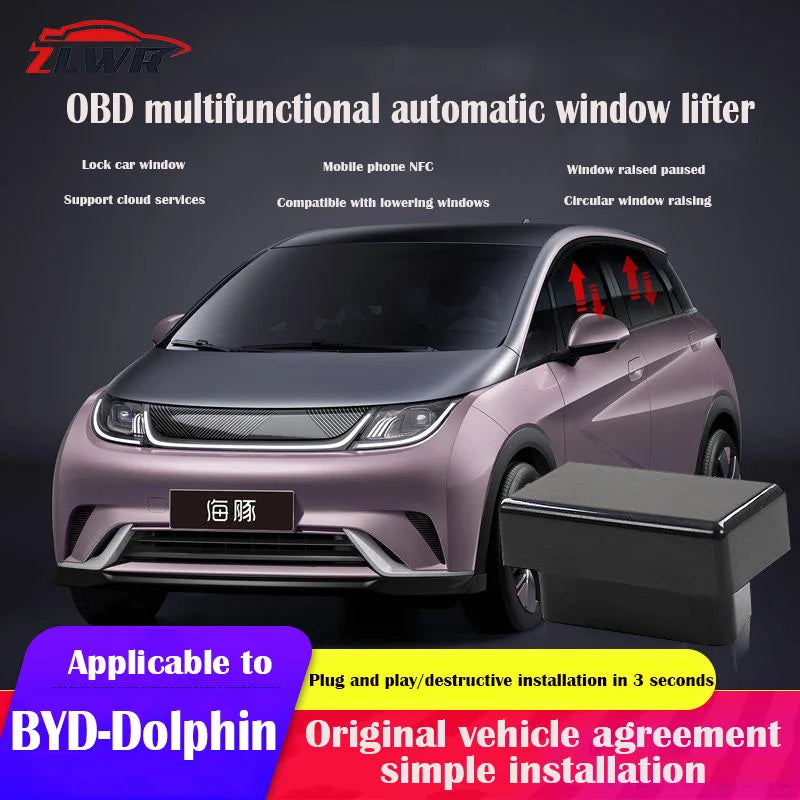 Módulo OBD para fechamento automático de vidros BYD Dolphin